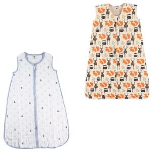 image:imageWearable Sleeping Bag Muslin amp Jersey Cotton 2PackAnchorForest
