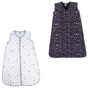 image:imageWearable Sleeping Bag Muslin amp Jersey Cotton 2PackAnchorStars