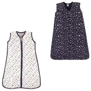 image:imageWearable Sleeping Bag Muslin amp Jersey Cotton 2PackArrowsStars