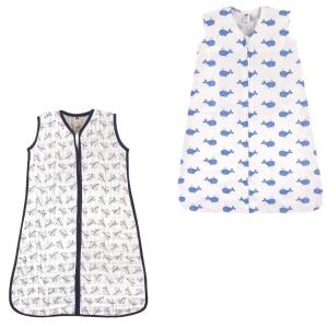 image:imageWearable Sleeping Bag Muslin amp Jersey Cotton 2PackPaper AirplaneWhale