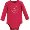 image:imageHudson Baby Baby Girls Cotton Longsleeve Bodysuits 3packBe Mine Valentine