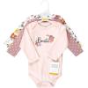 image:imageHudson Baby Baby Girls Cotton Longsleeve Bodysuits 3packBonita