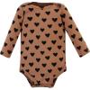 image:imageHudson Baby Baby Girls Cotton Longsleeve Bodysuits 3packCinnamon Hearts