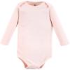 image:imageHudson Baby Baby Girls Cotton Longsleeve Bodysuits 3packCinnamon Pink Prints