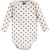 image:imageHudson Baby Baby Girls Cotton Longsleeve Bodysuits 3packCinnamon Pink Prints