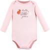 image:imageHudson Baby Baby Girls Cotton Longsleeve Bodysuits 3packCream Fall