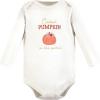 image:imageHudson Baby Baby Girls Cotton Longsleeve Bodysuits 3packCutest Pumpkin