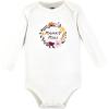 image:imageHudson Baby Baby Girls Cotton Longsleeve Bodysuits 3packFall Botanical Mini