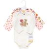 image:imageHudson Baby Baby Girls Cotton Longsleeve Bodysuits 3packFall Squirrel