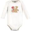 image:imageHudson Baby Baby Girls Cotton Longsleeve Bodysuits 3packFall Squirrel