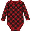 image:imageHudson Baby Baby Girls Cotton Longsleeve Bodysuits 3packFancy Rudolph