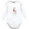 image:imageHudson Baby Baby Girls Cotton Longsleeve Bodysuits 3packFancy Rudolph