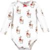 image:imageHudson Baby Baby Girls Cotton Longsleeve Bodysuits 3packFancy Rudolph