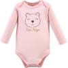 image:imageHudson Baby Baby Girls Cotton Longsleeve Bodysuits 3packGirl Baby Bear