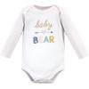 image:imageHudson Baby Baby Girls Cotton Longsleeve Bodysuits 3packGirl Baby Bear