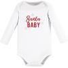 image:imageHudson Baby Baby Girls Cotton Longsleeve Bodysuits 3packGirl Christmas Sayings