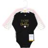 image:imageHudson Baby Baby Girls Cotton Longsleeve Bodysuits 3packGirl Daddy