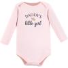 image:imageHudson Baby Baby Girls Cotton Longsleeve Bodysuits 3packGirl Daddy Pink Navy