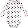 image:imageHudson Baby Baby Girls Cotton Longsleeve Bodysuits 3packGirl Daddy Red Black