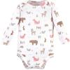 image:imageHudson Baby Baby Girls Cotton Longsleeve Bodysuits 3packGirl Fox