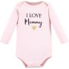 image:imageHudson Baby Baby Girls Cotton Longsleeve Bodysuits 3packGirl Mommy