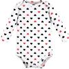 image:imageHudson Baby Baby Girls Cotton Longsleeve Bodysuits 3packGirl Mommy Red Black