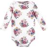 image:imageHudson Baby Baby Girls Cotton Longsleeve Bodysuits 3packGirls World