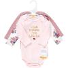 image:imageHudson Baby Baby Girls Cotton Longsleeve Bodysuits 3packGirls World