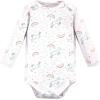 image:imageHudson Baby Baby Girls Cotton Longsleeve Bodysuits 3packGlitter Unicorn