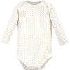 image:imageHudson Baby Baby Girls Cotton Longsleeve Bodysuits 3packGold Unicorn