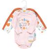 image:imageHudson Baby Baby Girls Cotton Longsleeve Bodysuits 3packHappy Fall