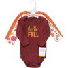 image:imageHudson Baby Baby Girls Cotton Longsleeve Bodysuits 3packHello Fall