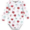image:imageHudson Baby Baby Girls Cotton Longsleeve Bodysuits 3packHot Cocoa