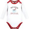 image:imageHudson Baby Baby Girls Cotton Longsleeve Bodysuits 3packHot Cocoa