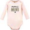 image:imageHudson Baby Baby Girls Cotton Longsleeve Bodysuits 3packLeopard Hearts