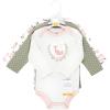 image:imageHudson Baby Baby Girls Cotton Longsleeve Bodysuits 3packLittle Love Fox