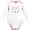 image:imageHudson Baby Baby Girls Cotton Longsleeve Bodysuits 3packLove at First Sight