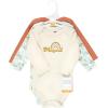 image:imageHudson Baby Baby Girls Cotton Longsleeve Bodysuits 3packMagical Rainbow