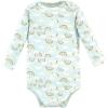 image:imageHudson Baby Baby Girls Cotton Longsleeve Bodysuits 3packMagical Rainbow