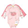image:imageHudson Baby Baby Girls Cotton Longsleeve Bodysuits 3packOrest Girl