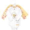 image:imageHudson Baby Baby Girls Cotton Longsleeve Bodysuits 3packPeace Love Flowers