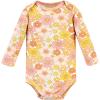 image:imageHudson Baby Baby Girls Cotton Longsleeve Bodysuits 3packPeace Love Flowers