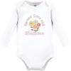 image:imageHudson Baby Baby Girls Cotton Longsleeve Bodysuits 3packPeace Love Flowers