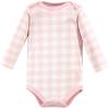 image:imageHudson Baby Baby Girls Cotton Longsleeve Bodysuits 3packPink Enchanted Forest