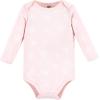 image:imageHudson Baby Baby Girls Cotton Longsleeve Bodysuits 3packPink Penguin