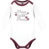 image:imageHudson Baby Baby Girls Cotton Longsleeve Bodysuits 3packPlum Wildflower