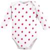 image:imageHudson Baby Baby Girls Cotton Longsleeve Bodysuits 3packRed Apple