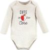 image:imageHudson Baby Baby Girls Cotton Longsleeve Bodysuits 3packRed Apple