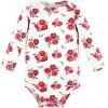 image:imageHudson Baby Baby Girls Cotton Longsleeve Bodysuits 3packRed Rose Leopard