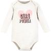 image:imageHudson Baby Baby Girls Cotton Longsleeve Bodysuits 3packRustic Leopard